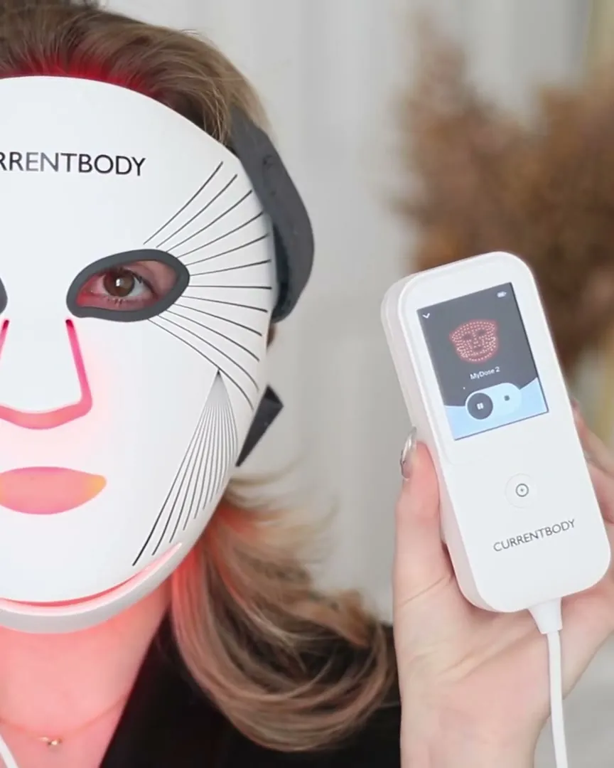 Kelly Gooch for CurrentBody, LED face mask, sponsored YouTube video, 339,952 views