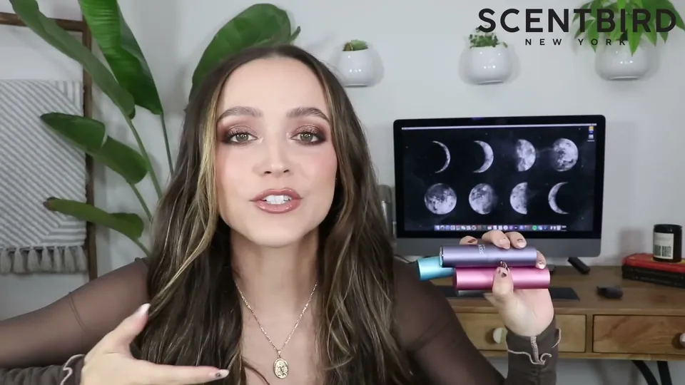 KathleenLights for Scentbird, a still from the sponsored video on perfume