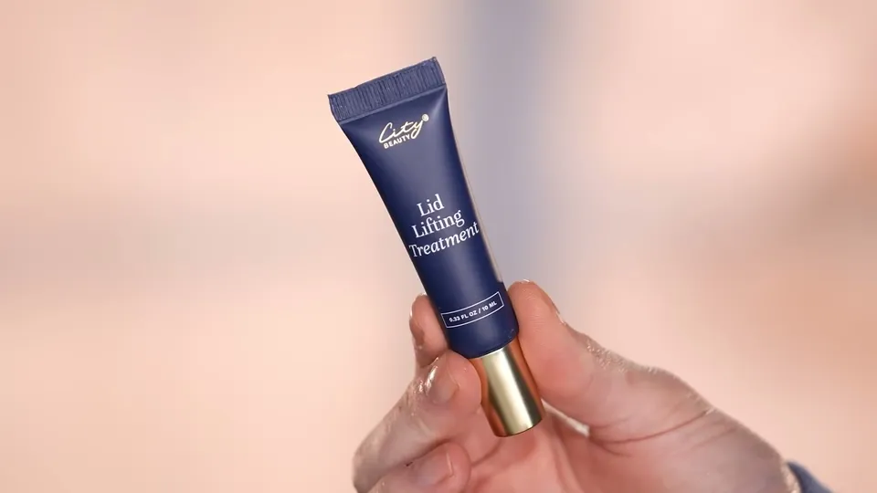 PAINTEDBYSPENCER for City Beauty, a still from the sponsored video on eye cream